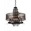 Picture of 27" 6 Light Up Chandelier with Golden Bronze finish