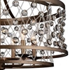 Picture of 27" 6 Light Up Chandelier with Speckled Bronze finish