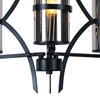 Picture of 28" 3 Light Up Chandelier with Black finish