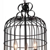 Picture of 28" 3 Light Up Mini Chandelier with Black finish
