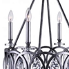 Picture of 28" 4 Light Candle Chandelier with Gun Metal finish