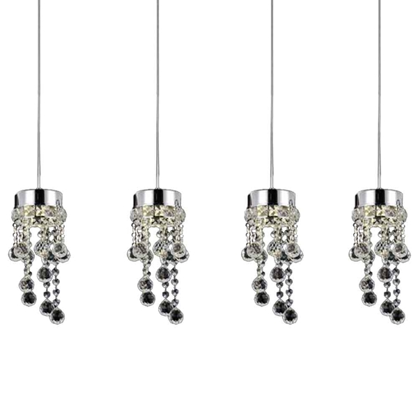 Picture of 28" 4 Light Multi Light Pendant with Chrome finish