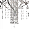 Picture of 28" 6 Light Down Chandelier with Speckled Nickel finish