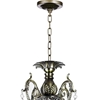 Picture of 28" 6 Light Up Chandelier with Antique Brass finish