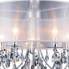 Picture of 28" 8 Light Drum Shade Chandelier with Chrome finish