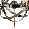Picture of 28" 8 Light Up Chandelier with Antique Bronze finish