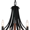 Picture of 28" 8 Light Up Chandelier with Black finish