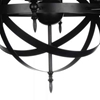 Picture of 28" 8 Light Up Chandelier with Black finish