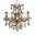 28" 8 Light Up Chandelier with Chrome finish