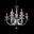 28" 9 Light Up Chandelier with Chrome finish