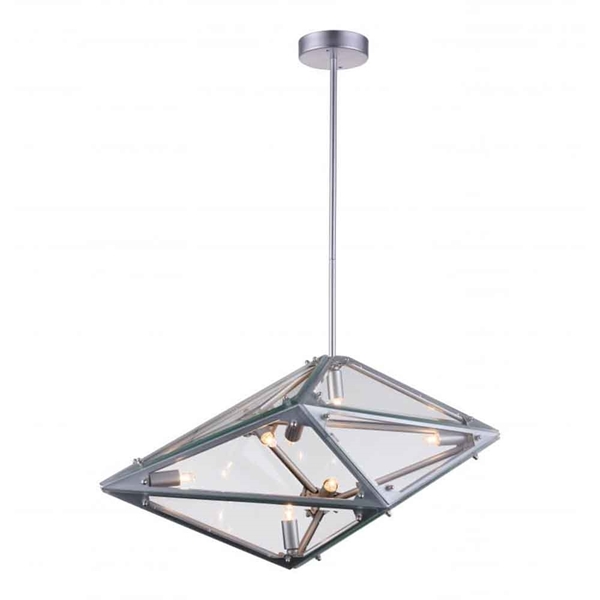 Picture of 29" 8 Light  Pendant with Silver finish