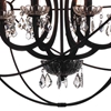 Picture of 29" 8 Light Up Chandelier with Brown finish