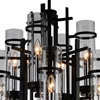 Picture of 30" 12 Light Up Chandelier with Black finish