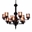30" 12 Light Up Chandelier with Rust finish
