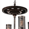 Picture of 30" 4 Light Up Chandelier with Rust finish