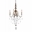 30" 4 Light Up Chandelier with Speckled Nickel finish