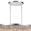 Picture of 30" 5 Light Drum Shade Chandelier with Chrome finish