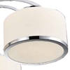 Picture of 30" 5 Light Drum Shade Flush Mount with Chrome finish