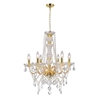 Picture of 30" 6 Light Down Chandelier with Gold finish