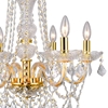 Picture of 30" 6 Light Down Chandelier with Gold finish