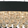 Picture of 30" 6 Light Drum Shade Chandelier with Chrome finish