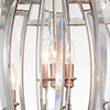 Picture of 30" 6 Light Up Chandelier with Antique Forged Sliver finish