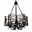 30" 6 Light Up Chandelier with Autumn Bronze finish