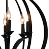Picture of 30" 6 Light Up Chandelier with Black finish