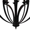 Picture of 30" 6 Light Up Chandelier with Black finish