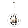Picture of 30" 6 Light Up Chandelier with Satin Nickel finish