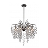 Picture of 30" 8 Light Down Chandelier with Silver Mist finish