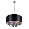Picture of 30" 8 Light Drum Shade Chandelier with Chrome finish