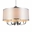 30" 8 Light Drum Shade Chandelier with Chrome finish