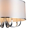 Picture of 30" 8 Light Drum Shade Chandelier with Chrome finish