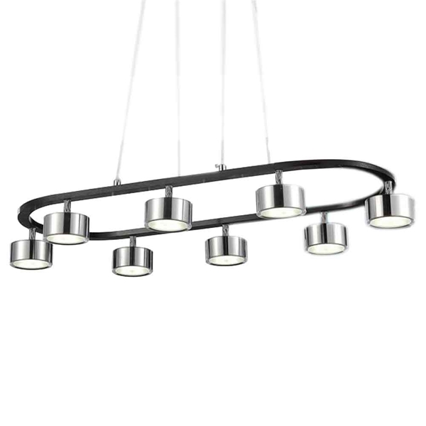 Picture of 30" LED Down Pendant with Black & Chrome finish