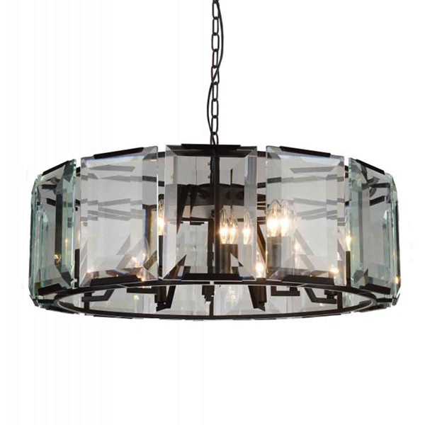 Picture of 31" 12 Light  Chandelier with Black finish