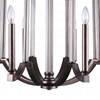 Picture of 31" 8 Light Candle Chandelier with Brownish Silver finish