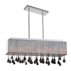 Picture of 32" 10 Light Drum Shade Chandelier with Chrome finish
