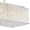 Picture of 32" 10 Light Drum Shade Chandelier with Chrome finish
