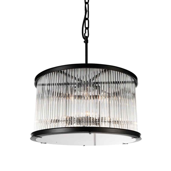 Picture of 32" 12 Light  Chandelier with Black finish