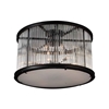 Picture of 32" 12 Light Cage Flush Mount with Black finish