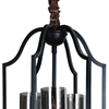 Picture of 32" 3 Light Up Chandelier with Black finish
