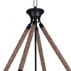 Picture of 32" 5 Light Down Chandelier with Antique Black finish