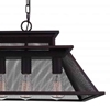 Picture of 32" 5 Light Island Chandelier with Reddish Black finish