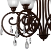 Picture of 32" 6 Light Candle Chandelier with Dark Bronze finish