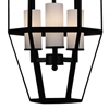 Picture of 32" 6 Light Candle Pendant with Black finish