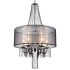 Picture of 32" 6 Light Drum Shade Chandelier with Chrome finish