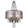 32" 6 Light Drum Shade Chandelier with Chrome finish