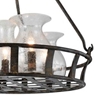 Picture of 32" 6 Light Up Chandelier with Antique Black finish
