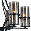 Picture of 32" 6 Light Up Chandelier with Black finish